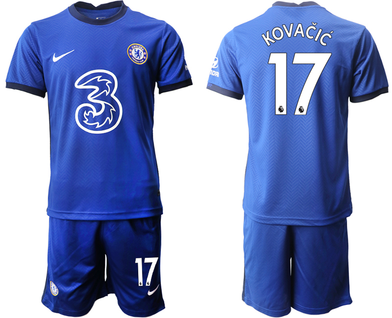 Men 2020-2021 club Chelsea home #17 blue Soccer Jerseys->chelsea jersey->Soccer Club Jersey